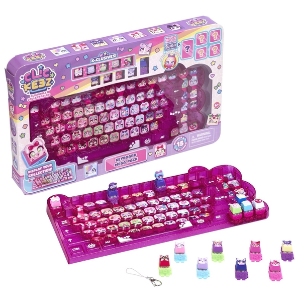 Clickeez Keyboard Mega Pack - The Ultimate Starter 18.11 inches, Multicolor 
