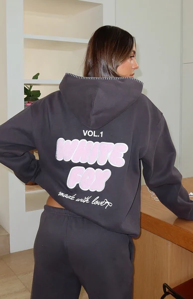 Vol. 1 Oversized Hoodie Charcoal