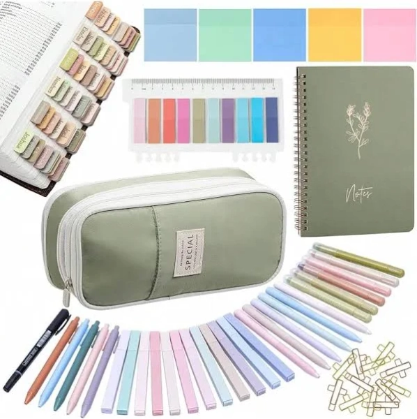 LAXDAMRE-Bible Study Supplies, Bible Journaling Kit Women With Journal, Pen, Tabs, Highlighters And Pens, Bible Accessories Set Women Students
