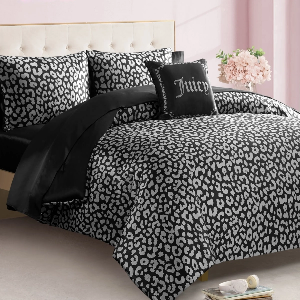 Juicy Couture Modern Leopard Satin Comforter Bed in a Bag & Reviews | Wayfair