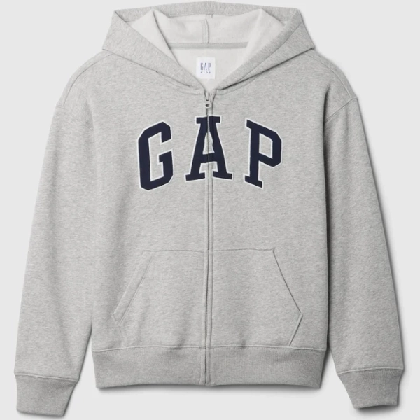 Gap Kids Relaxed Gap Logo Zip Hoodie