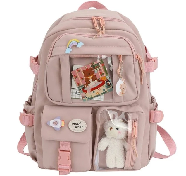 Kawaii Cute Multi-Pocket Backpack