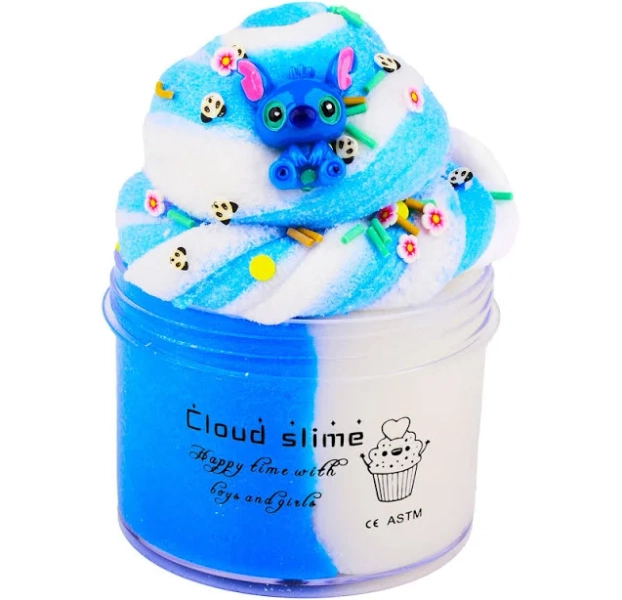 Blue Cloud Slime, Slime Party Favors Gift, For Kids Party, School Education, Super Soft Slime, Diy Stress Relief Toys For Girls