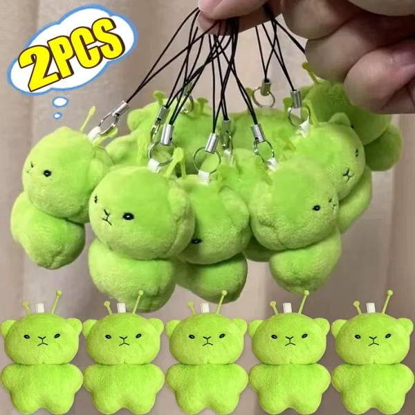 Green Alien Cat Plush Keychains Mini Galaxy Style Furry Pendant for Couples Cute Cartoon Handbag Backpacks Key Chain Decor Gifts - AliExpress 36