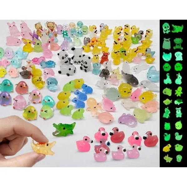 20 Pcs Tiny Resin Animals to Hide