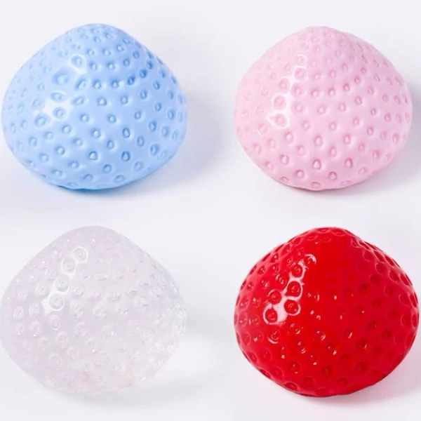 TABASQUISHY Strawberry Taba Squishy Sensory Experience Pack Squeeze Toys