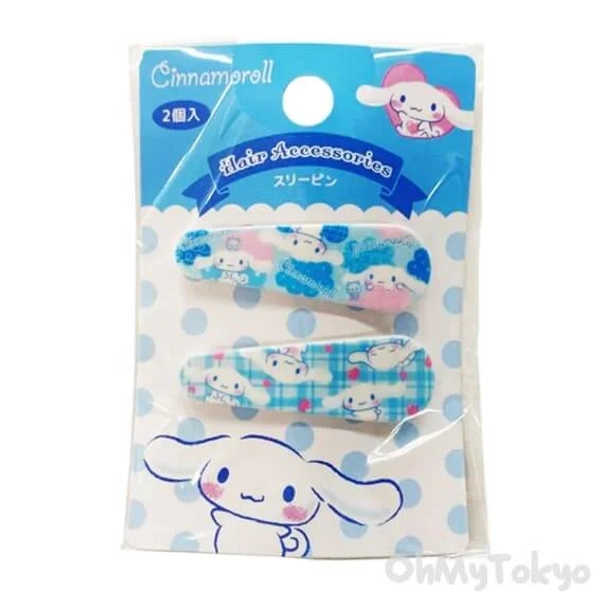 Sanrio Cinnamoroll Hair Accessories snap clips 2 pins Japan limited Official Kawaii Japanese Merchandise Store | Next-Day UK Delivery