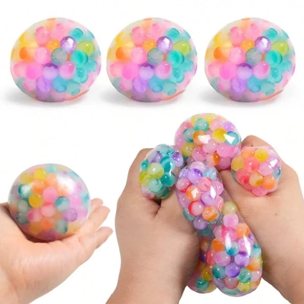 1/3/5pcs Stress Balls Fidget Toys, Squish Anti Stress Ball Sensory Squeeze Ball Toys Squish Ball, Easter Basket Fillers For Kids, Stress Relief Toys