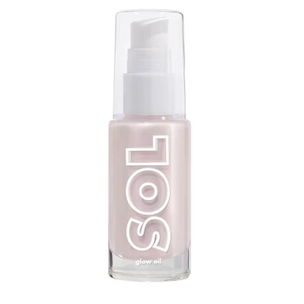 SOL Body x ColourPop Body Glitter Glow Oil Mini - Moonstone - 0.88 fl oz: Coconut Scent, Normal Skin