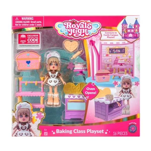Royale High - Baking Class (1 Small Playset, 3", 1 Fig, 12 Accy.) (Baking 101) (Wave 1) (Series 1)