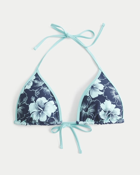 Reversible Pop Binding Triangle Bikini Top