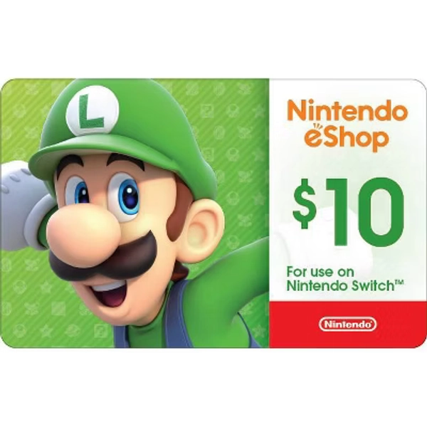 $10 Nintendo eShop Gift Card 