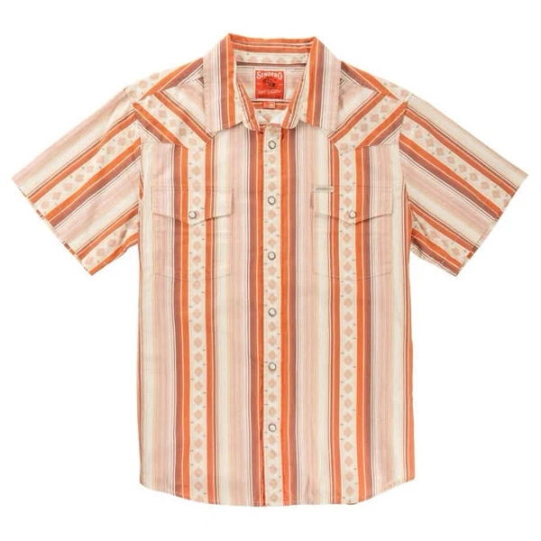 The Wyatt Pearl Snap Short Sleeve Serape Shirt