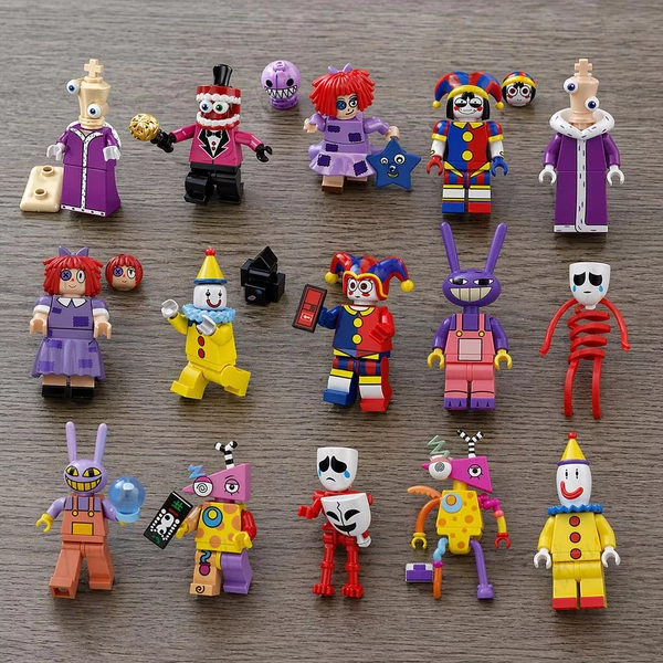 The Amazing Digital Circus Building Block, Pomni Jax Caine Ragatha Gangle Mini Figures, Cartoon Character Brick Toy, Kids Collectible Blocks