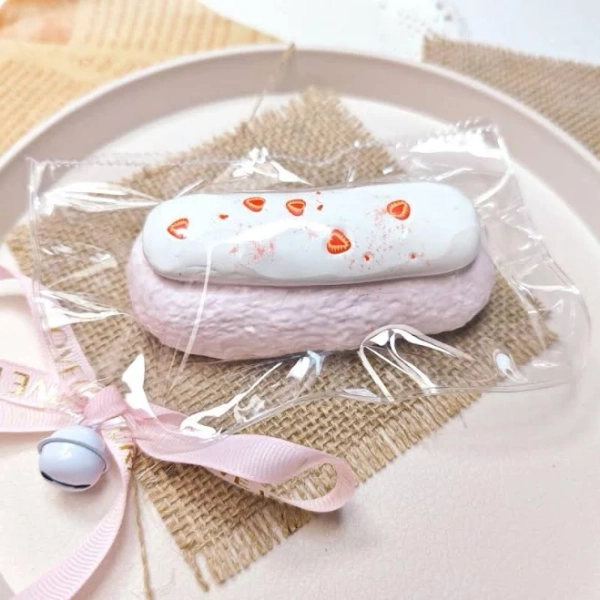Taba Squishy Food Chocolate Cake Mochi Toy Squeeze Toy Fidget Toy Stress Release Hand Relax