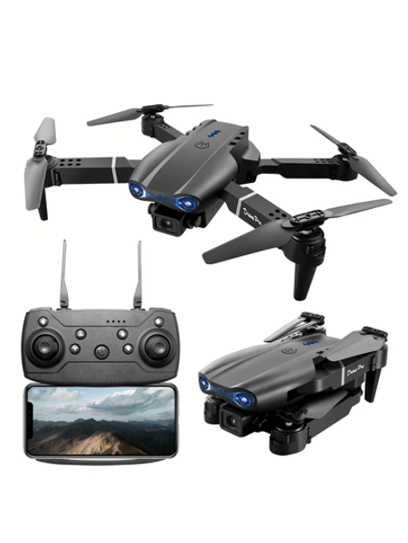 Dual-Camera E99 Drone, 1080P HD Foldable Beginner Drone For Kids And Adults. Remote-Controlled Quadcopter With Stable Hovering Capability And One-Touch Launch-The Perfect Gift For Christmas And Halloween.
