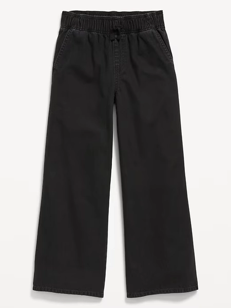 High-Waisted Baggy Wide-Leg Pull-On Jeans for Girls