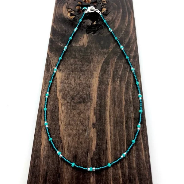 Teal Waters 14 inch - Small Choker