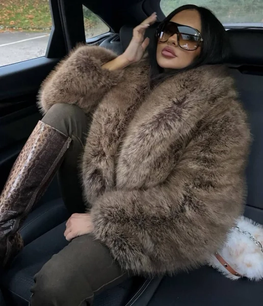 Women's Fashion Nova Moscow Fur Coat in Black