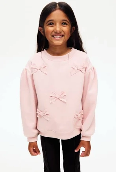 H&M Girls Appliquéd Brushed-In Sweatshirt