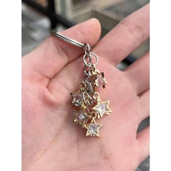 stars keychain bag charm purse charm