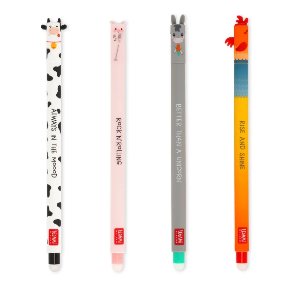 Set mit 4 Löschbaren Gelstiften - Erasable Pen