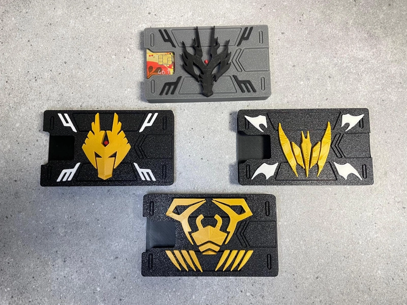Kamen Rider Ryuki 6-Slot Card Holder – 3D Printed PLA Wallet Organizer