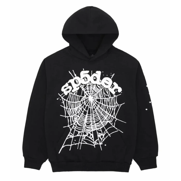 Sp5der OG Web Hoodie Black | SpiderHoodie.org