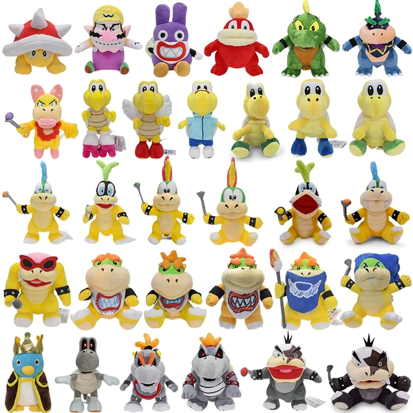37 Styles Mario Plush Toy Wonder Bowser JR Koopa Ludwig Roy Morton Wendy Lemmy Iggy Larry Nabbit Spiny Anime Stuffed Animal Doll - AliExpress 26