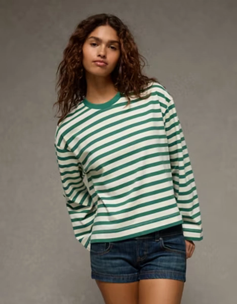 AE Oversized Long-Sleeve T-Shirt