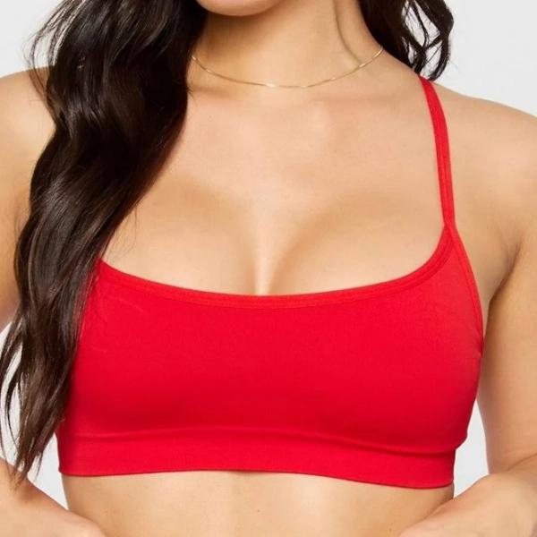 Fabletics Women's Sleek Seamless Strappy Low Impact Sports Bra