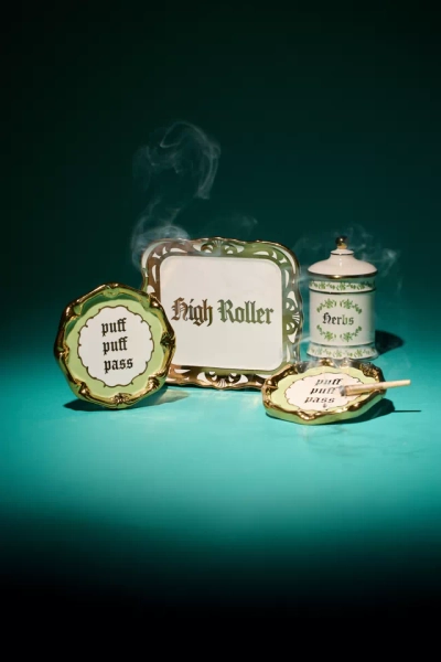 Cosette Ornate Ceramic Rolling Tray