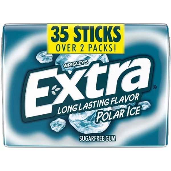 Extra Sugar-Free Polar Ice Mint Chewing Gum - 35ct
