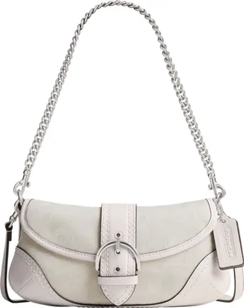Soho 25 Signature Jacquard Canvas Shoulder Bag