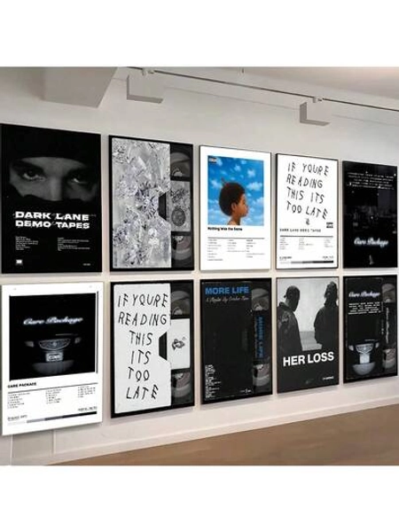 3PCS/1pc Rapper Hip Hop Music Star Album Cover Canvas Prints Modern Wall Art For Living Room Decor Posters And Prints For Home Dec Wall Arts Posters Optional Frame Pop
