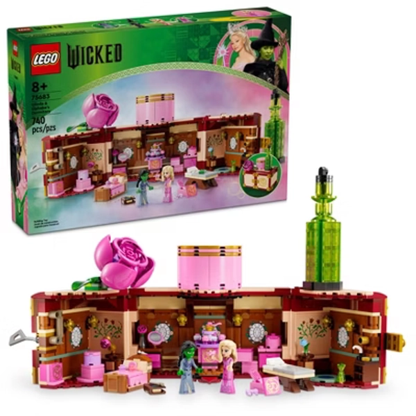 LEGO Wicked Glinda & Elphaba's Dormitory Collectible Toys, Kids Witch Toys 75683