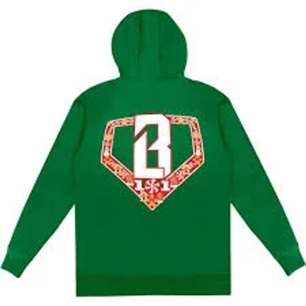 Baseball Lifestyle 101 Holiday Home Plate Hoodie