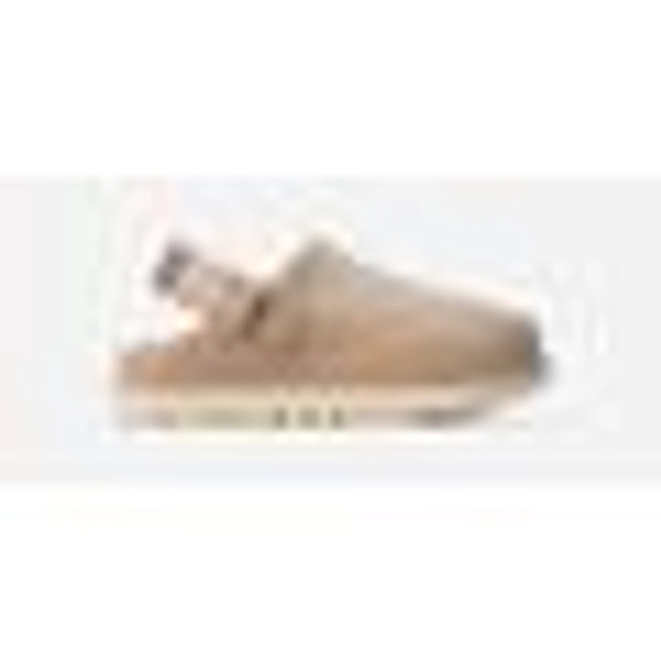 UGG® Women's Goldenstar Clog Suede Shoes in Sand, Size 5.5