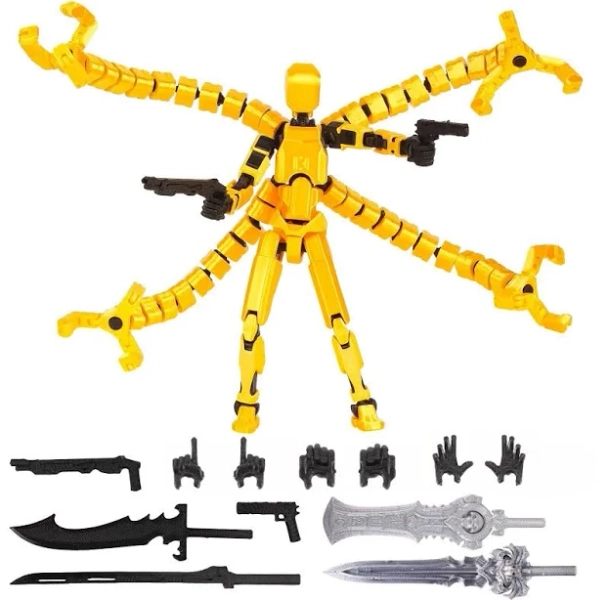T13 Action Figure Assembly Completed, Upgraded 3d Printed T13 Action