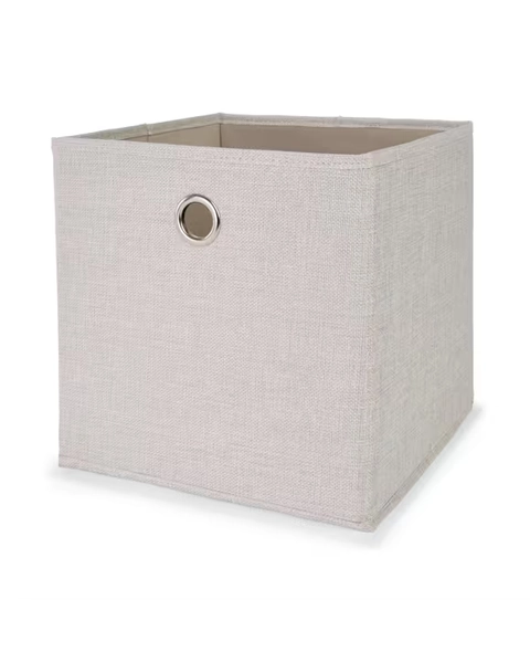 Collapsible Storage Cube - Linen Look - Linen Look - One Size