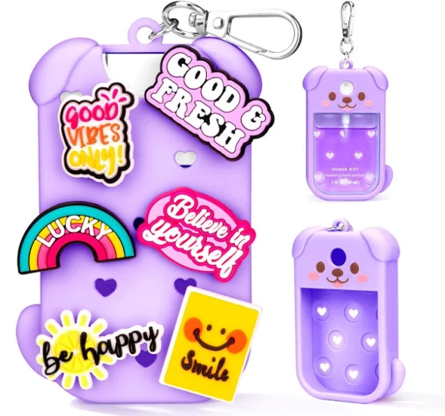 Metyond Silicone Case For Touchland 1oz/30ml Hand Sanitizer Keychain