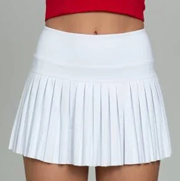 Gold Hinge Women's Pleated Tennis Skirt