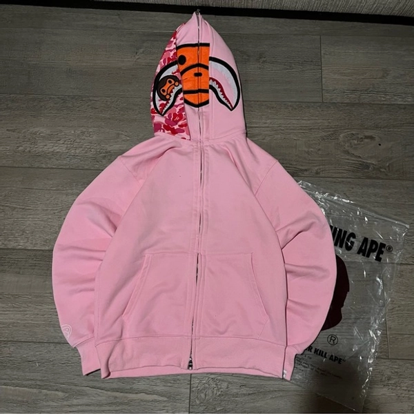 BAPE x baby milo pink zip up
