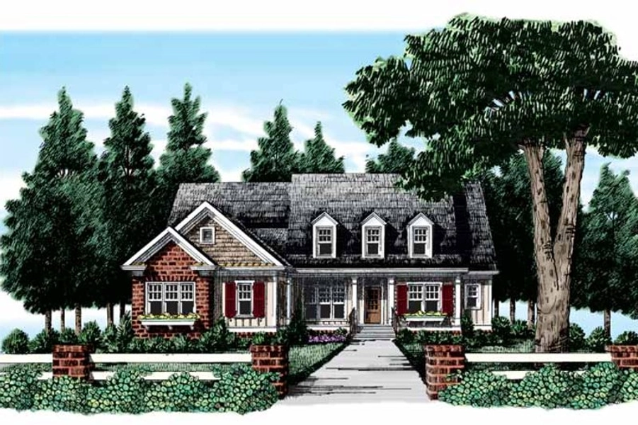 Country Style House Plan - 4 Beds 3 Baths 2050 Sq/Ft Plan #927-306