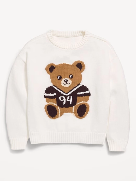 Long-Sleeve Pullover Sweater for Girls