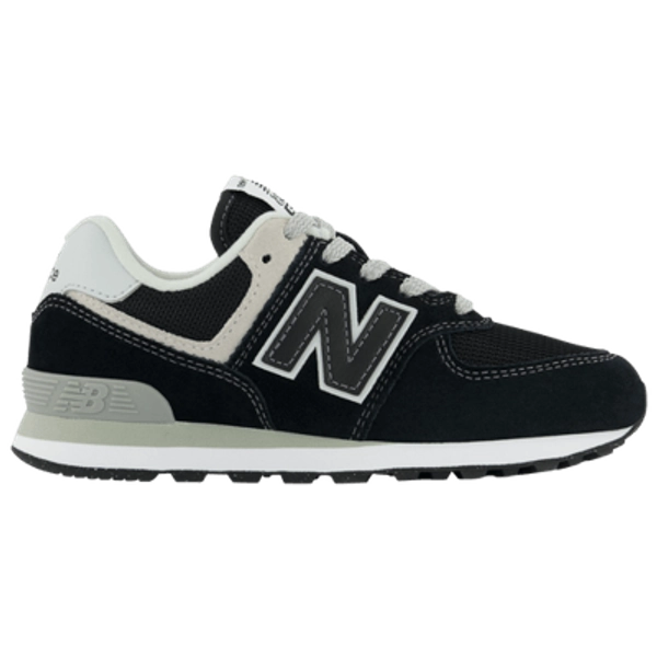 New Balance Boys New Balance 574 Core - Boys' Preschool Running Shoes Black/White Size 02.0