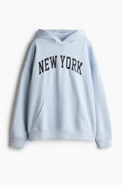 H & M - Oversized Hoodie - Blue