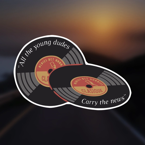All The Young Dudes Marauders Car Sticker for Laptop Bottle Truck Phone Macbooks Motorcycle Van SUV Vehicle Paint Window Wall Cup Fishing Boat Skateboard Decals Automobile Accessories