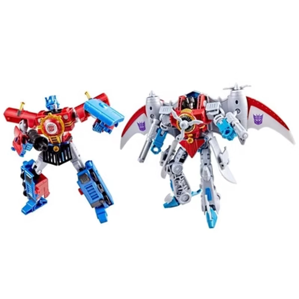 Optimus Prime and Starscream Set of 2 | Transformers Timelines Hearts of Steel | Hasbro, Takara Tomy Action figures