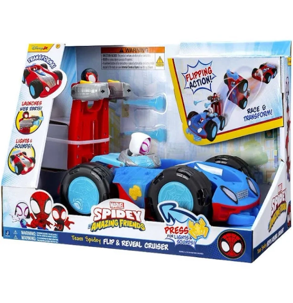 Marvel Spidey & His Amazing Friends Team Spidey Flip & Reveal Cruiser